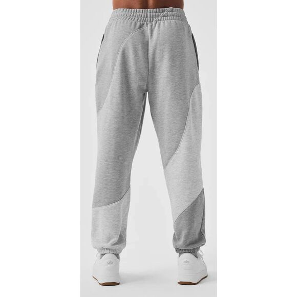 ALO Yoga U5018R Men's Sz M Women's Sz L Heather Gray Make Waves Sweatpants - Picture 14 of 16